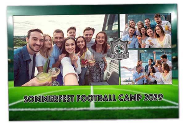 Firmen-fussball-turnier Fotobox Printdesign passen zum Fussball Firmenevent