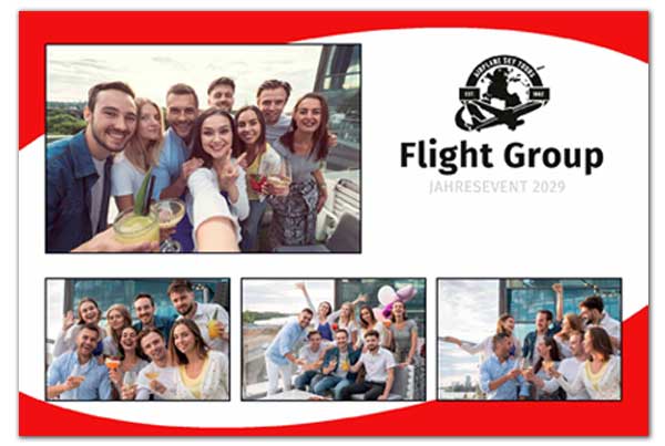 business-card Corporate Identity Design auf dem Fotoprint der Fotobox