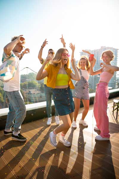 Feier in Bochum mit Freunden und der Fotobox