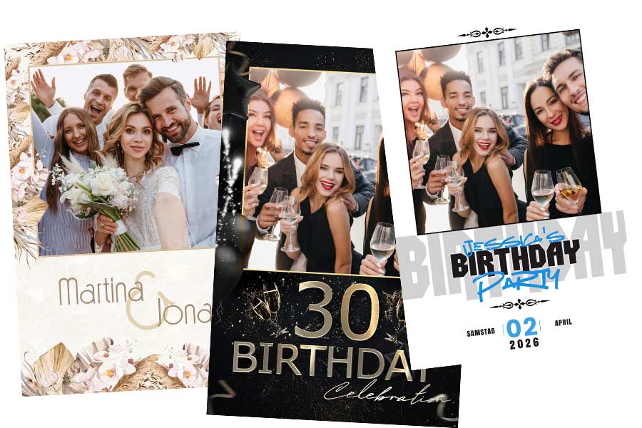 Fotobox Collage Auswahl