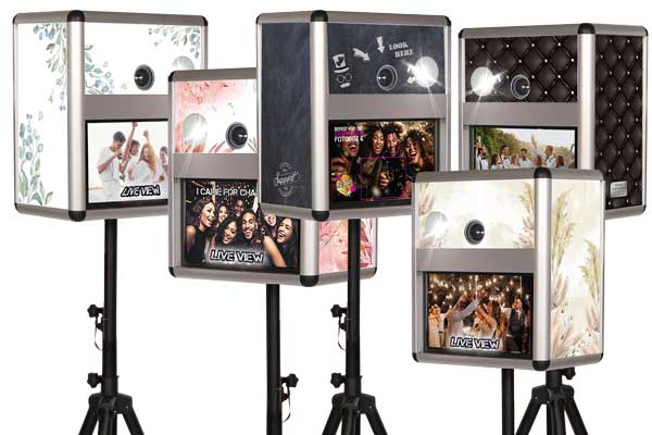 die Fotobox in 20 coolen Designs verfügbar